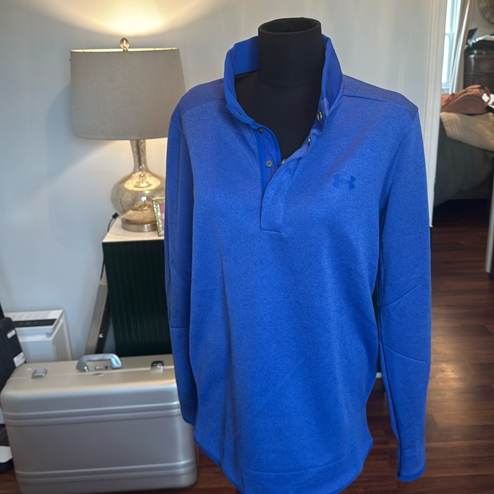 Under Armour Men's Blue Golf Pullover  (C01)